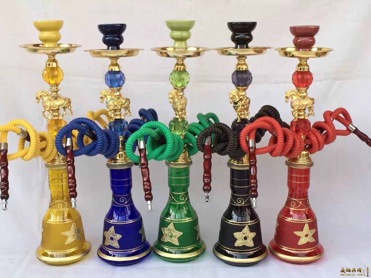 中号双嘴阿拉伯水烟壶